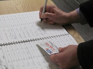 Membership Sign in at the Library